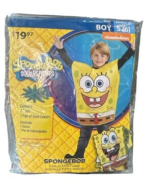 officially lic. Nickelodeon SpongeBob SquarePants Child Halloween costume 5T-6T